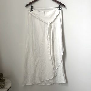 WILFRED linen wrap skirt